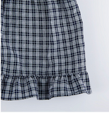 April Banding Check Mini Skirt Navy