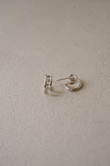 Silver925_ツーラインサークル_ピアス (2colors)
