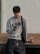 sweet cake color-block sweatshirt (3colors)