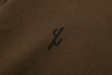 Echo Rune Crop Hoodie (BROWN)