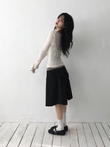 リボンドレープTシャツ