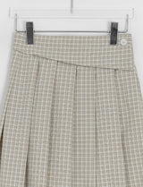 Ligon Diagonal Check Long Skirt