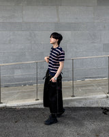 Diron Striped Henley Knit