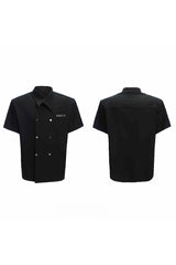 ダブルブレステッドシャツTシャツ