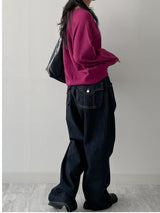 [unisex] 531 Back Pocket Selvedge Wide Denim Pants