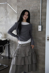 Cozy Mood Layered Brushed Tee