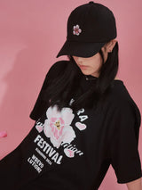 Sakura Black Cap