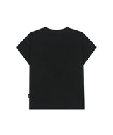 OdsdアスキーキャップスリーブTシャツ - ブラック