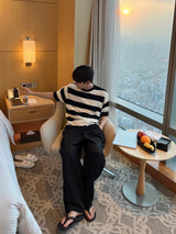 Daily linen ice banding wide pants