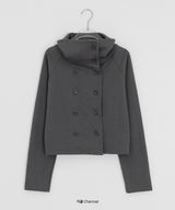 Sitka Cotton Double Collar Cardigan