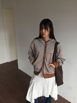 Grunge knit cutout skirt(3color)