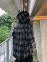 LD Over hood check shirts