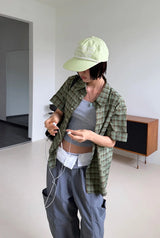 [BELT SET] FOLD OVER CARGO PANTS