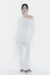 JENNIE BUTTONED TOP ivory