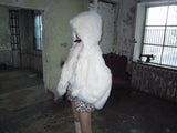 Hoodie fox fur-JK (White)