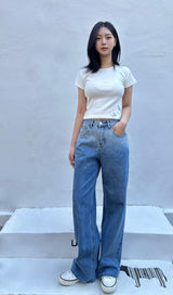 グラデーションウォッシングデニムパンツ code 25003