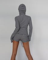 Papillon striped bendable shorts