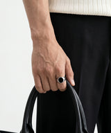 NR-303 Round Onyx Signet Surgical Ring