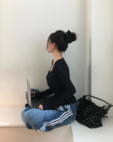 [MADE] TAS Side Slit Long Sleeve Top