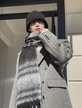 HANDMADE/wool 70% KESTI マキシダブルコート