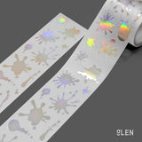 PET Aurora Water Color Kiss Cut Tape