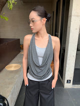スウィングレイヤードベストスリーブレスTシャツ