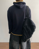 Emblem Crop Hoodie