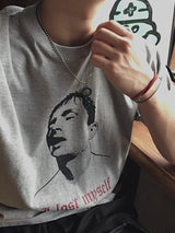 ロックルド ヒューマン プリント 半袖Tシャツ 3C