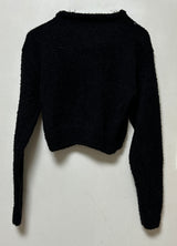 (TOP & ZIP-UP SET!) DAMAGED CROPPED-FIT KNIT ZIP-UP - 3 COLOR