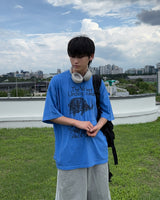 Vedder Damage Short Sleeve T-Shirt(BLUE)