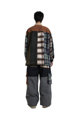 HALF-TURTLENECK MIX JACKET
