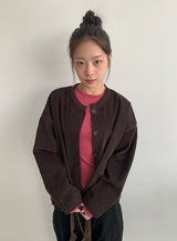 デカール テンセルウール ラウンドロングスリーブTシャツ