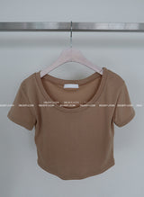 ナッピング 5 color クロップ半袖Tシャツ