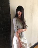 Bejeun Roll-Up 7-Sleeve T-Shirt