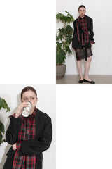 TRENCH BELT JACKET_NAVY
