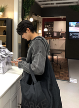 Can't Vint Dying Overfit Hooded Knit Zip-Up
