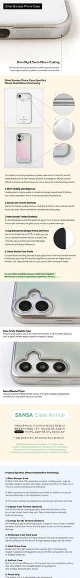 (MagSafe)Silver Bumper Case_Lucky and Happy