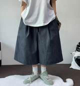 ベーシックペールデニムバミューダ 💙🖤2COLOR 2SIZE