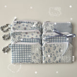 BLUE PATCH - MINI ZIPPER POUCH
