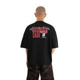 HIERARCHY STUDIOS Unsolved - ブラッククルーボクシーオーバーサイズTシャツ