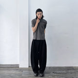 Linear Vintage Silhouette Short-sleeve