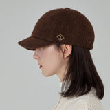VAカーブサークルロゴニュースボーイキャップ / Dark Brown