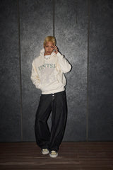 SKELETON PIGMENT HOODIE IVORY