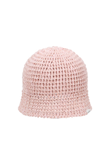 ライトニットバケットハット ピンク