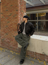 Pigment back banding work pants