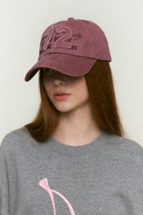 72 APPLIQUE BALL CAP [DARK PURPLE]