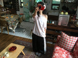 レース オフショルダー ティー
