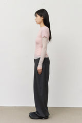 Tree Striped Wide Trousers