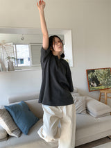 ワッフルボタンオーバーサイズTシャツ (3C)