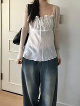 Lua see-through V-neck cardigan (5 colors)